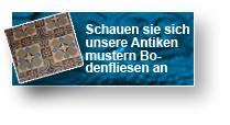 schauen sie sich unsere Antiken mustern Bodenfliesen an