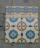 Antique floor tiles model: Jugendstil ceramic motif tiles