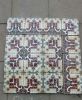 Antique floor tiles model: Jugendstil ceramic motif tiles