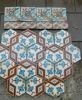 Antique floor tiles model: Jugendstil ceramic motif tiles