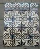 Antique floor tiles modell : Art-Deco ceramic motif tiles